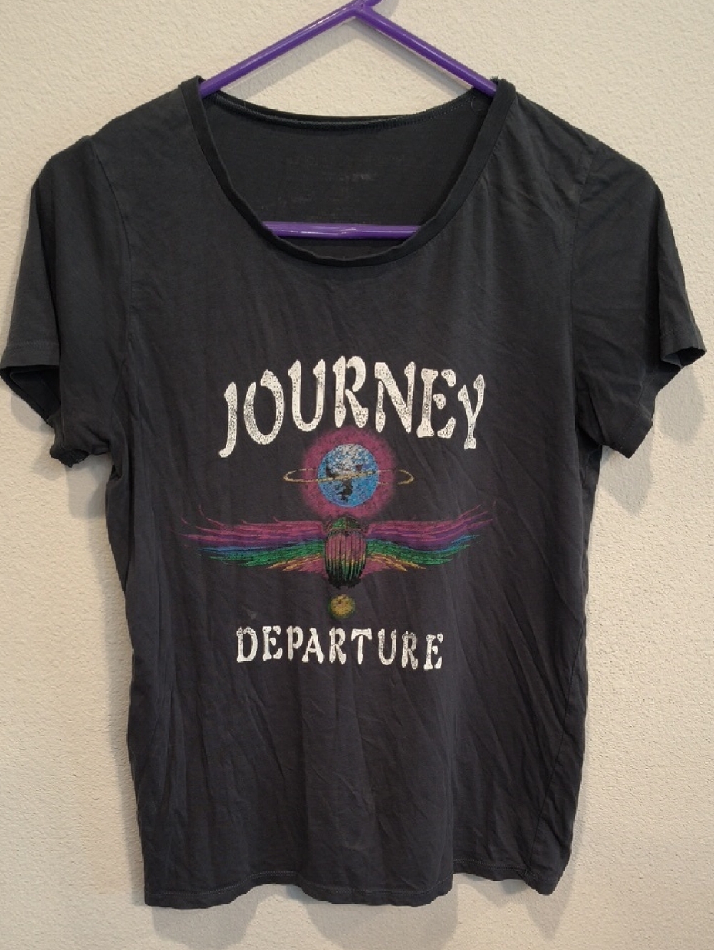 Journey 'Departure' Graphic Tee - Black Ladies Medium